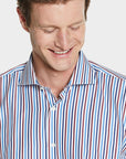 Camicia in cotone a righe multicolor - Spada
