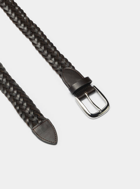 Cintura intrecciata in pelle