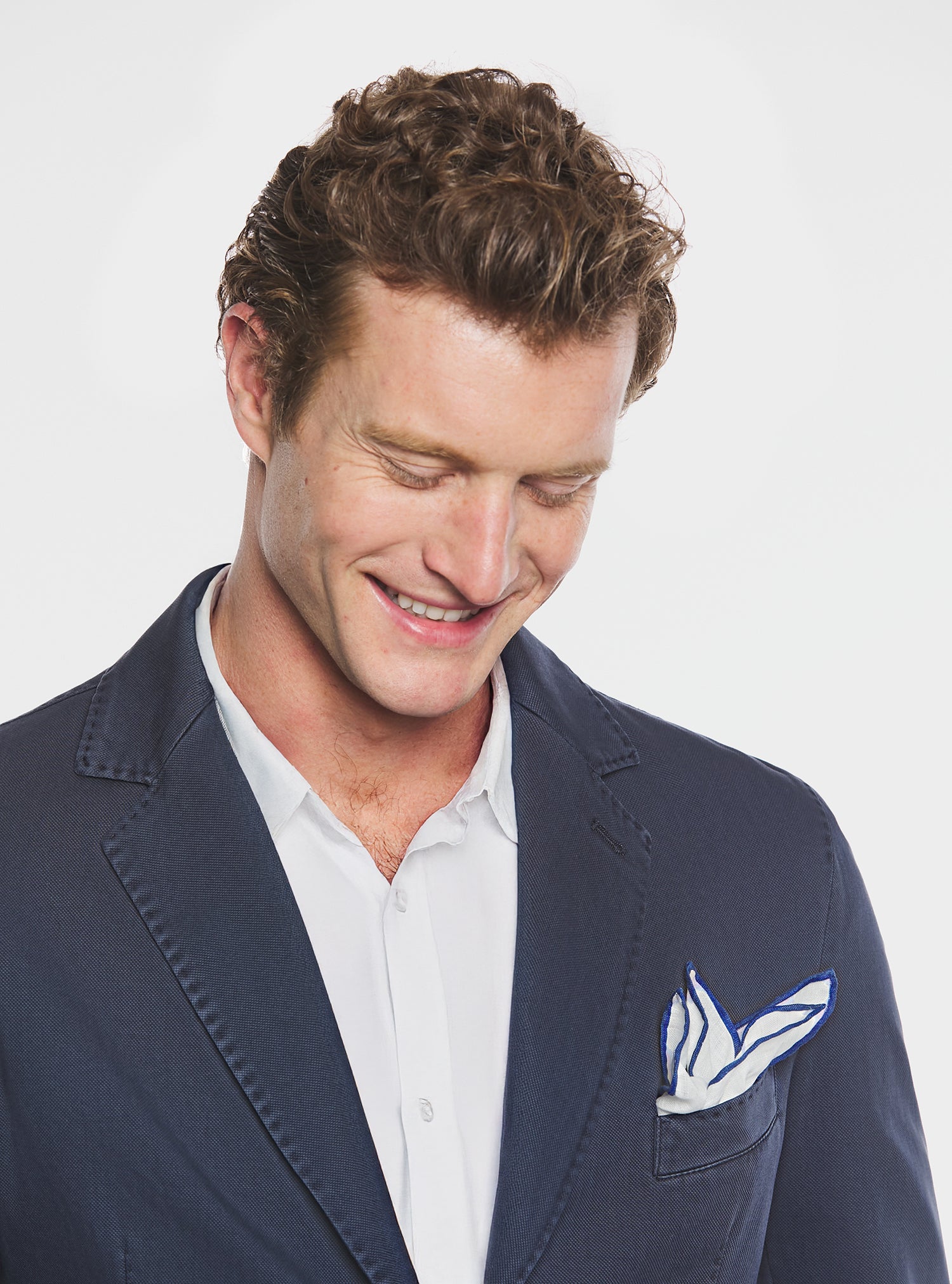Garment-dyed jacket in textured cotton