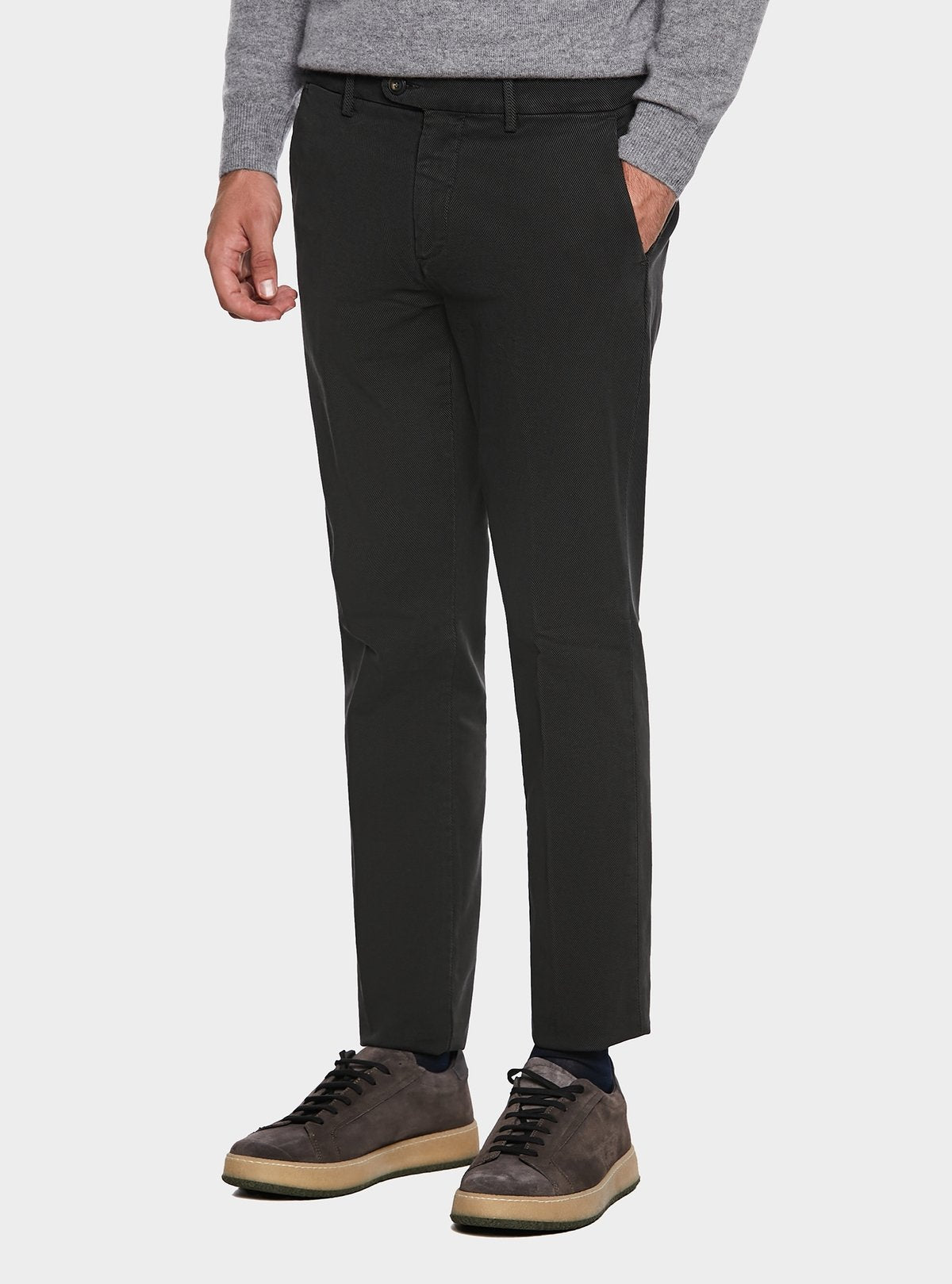 Pantalone chinos trama diagonale
