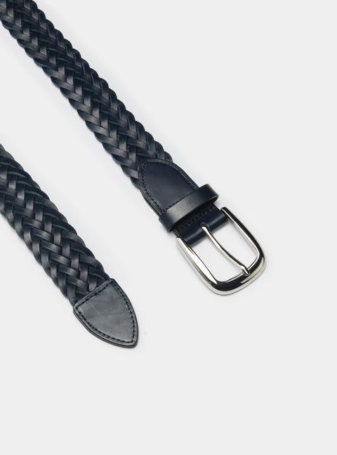 CINTURA TRECCIA PELLE.